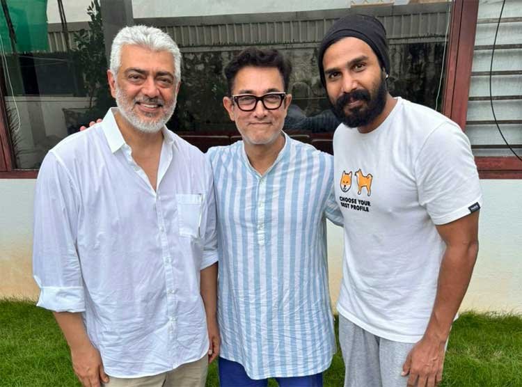 चेन्नई : Ajith checks up on Aamir Khan, Vishnu Vishal after rescue from Chennai floods