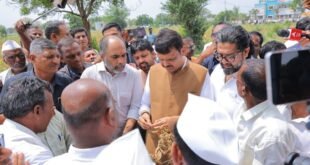 पीक परिस्थितीच्या पाहणीसाठी मुख्यमंत्री शेतकऱ्यांच्या बांधावर